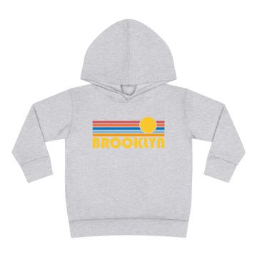 Brooklyn, New York Toddler Hoodie - Retro Sunrise - 0