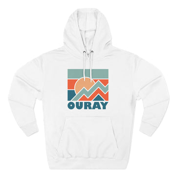 Ouray, Colorado Hoodie - Retro Mountain Unisex Sweatshirt - 0