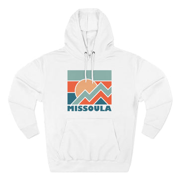 Missoula, Montana Hoodie - Retro Mountain Unisex Sweatshirt - 0