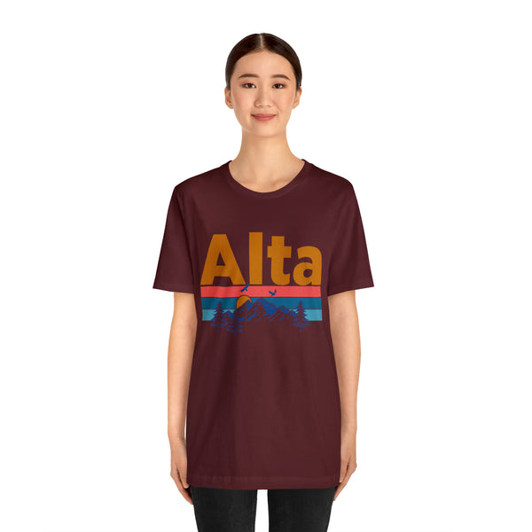 Alta, Utah Shirt - Mountain Sunset Unisex Alta T-Shirt