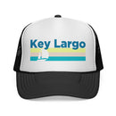 Key Largo, Florida Retro Sailboat Trucker Hat-1