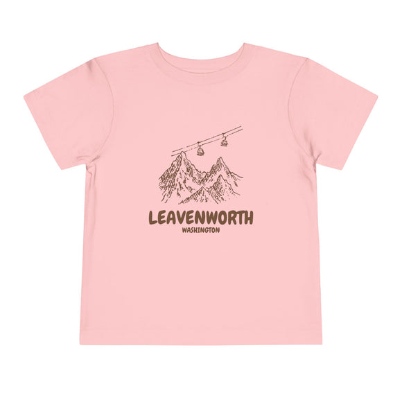 Leavenworth, Washington Toddler T-Shirt — Vintage Gondola Ski Mountain Tee
