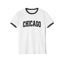 Chicago, Illinois Cotton Ringer Graphic Tee - Unisex Chicago T Shirt, Vintage Style Tee, Men's/Women's Tee-3