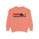 Crested Butte, Colorado Mountain Stripes Sweatshirt | Comfort Colors - 100% Cotton-4