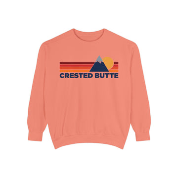 Buy terracotta Crested Butte, Colorado Mountain Stripes Sweatshirt | Comfort Colors - 100% Cotton