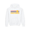 California Youth Hoodie, Retro Sunrise California Youth Sweatshirt