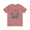 Bend, Oregon Graphic Tee - Mountain Illustration Bend T Shirt