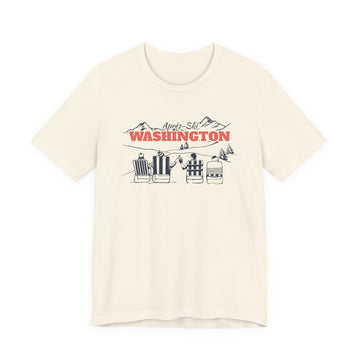 Washington Après-ski T-Shirt - Vintage Mountain Graphic Tee