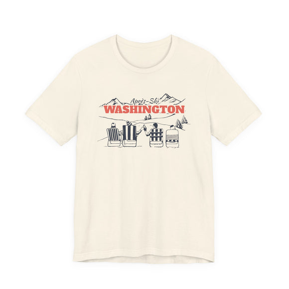Washington Après-ski T-Shirt - Vintage Mountain Graphic Tee