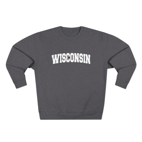 Premium Wisconsin Retro Graphic Sweatshirt
