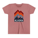 Alaska Youth Shirt - Retro Mountain Alaska Kid's T-Shirt-1