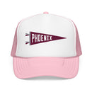 Phoenix, Arizona Pennant Trucker Hat — Retro Flag Foam Cap-3