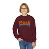 Moab, Utah Youth Sweatshirt - Unisex Kid's Moab Crewneck Sweatshirt