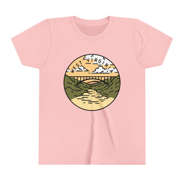 Buy pink West Virginia Youth T-Shirt - Unisex Kids West Virginia Shirt
