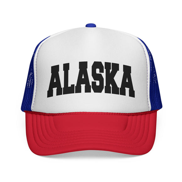 Alaska Retro Collegiate Style Trucker Hat