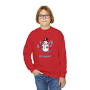 Wyoming Youth Crewneck Sweatshirt - Ski Snowman Unisex Kid's Wyoming Sweatshirt-15