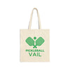 Vail, Colorado Cotton Canvas Pickleball Vail Tote Bag