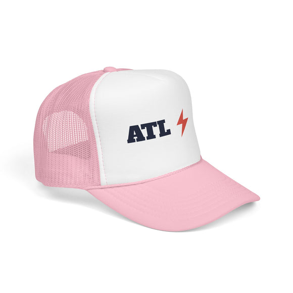 Atlanta, Georgia Retro Trucker Hat — Lightning Foam Cap