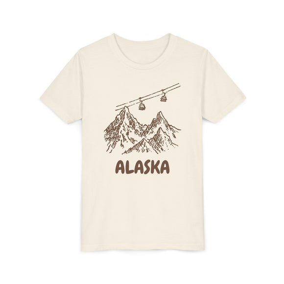 Alaska Youth T-Shirt — Vintage Gondola Ski Mountain Tee