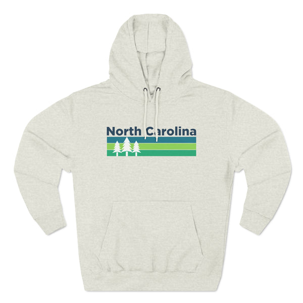 Premium North Carolina Hoodie - Retro Unisex Sweatshirt