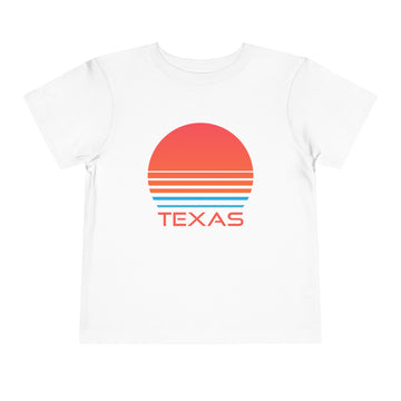 Texas Toddler T-Shirt - Retro 80s Unisex Toddler Texas Shirt - 0