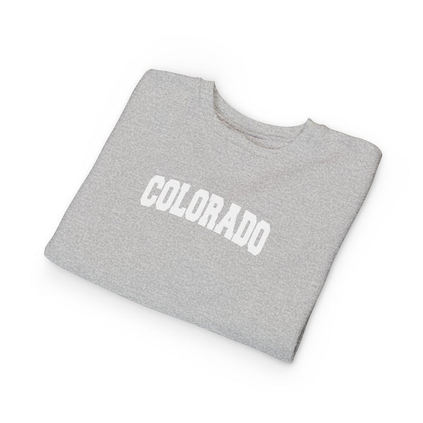Colorado Toddler Sweatshirt - Colorado Toddler Crewneck Sweatshirt
