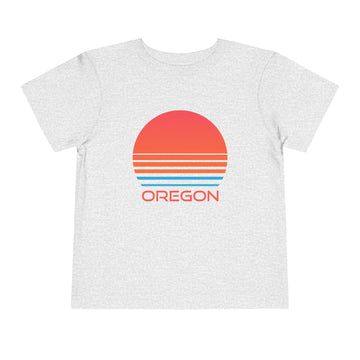 Buy athletic-heather Oregon Toddler T-Shirt - Retro 80s Unisex Toddler Oregon Shirt