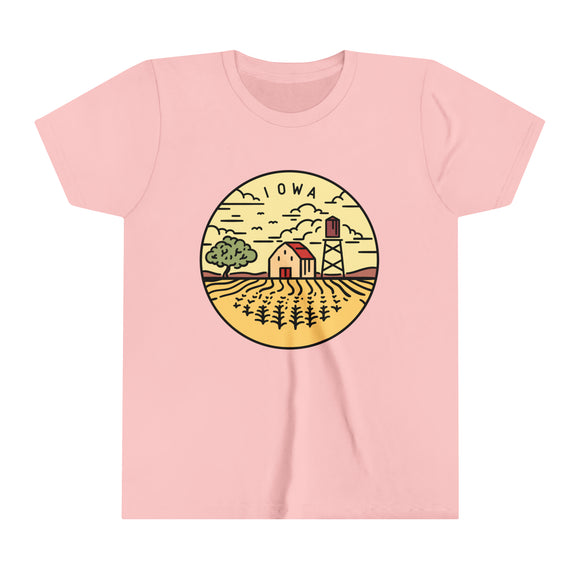 Iowa Youth T-Shirt - Unisex Kids Iowa Shirt