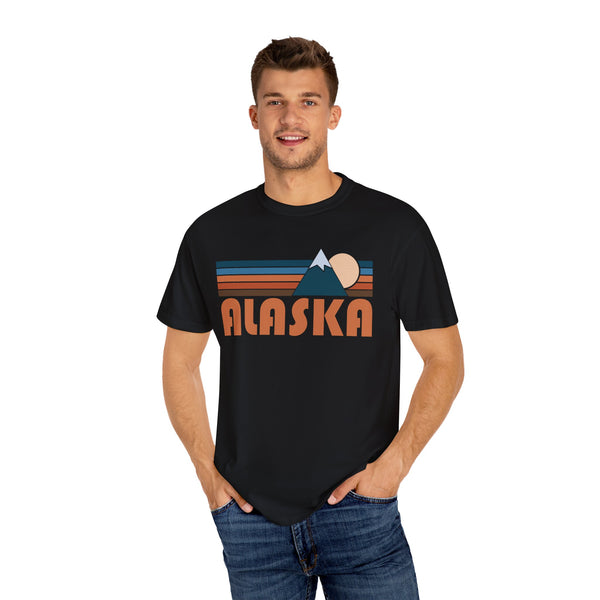 Alaska Graphic Tee, Comfort Colors Retro Unisex T-shirt, Mountain Adventure Shirt