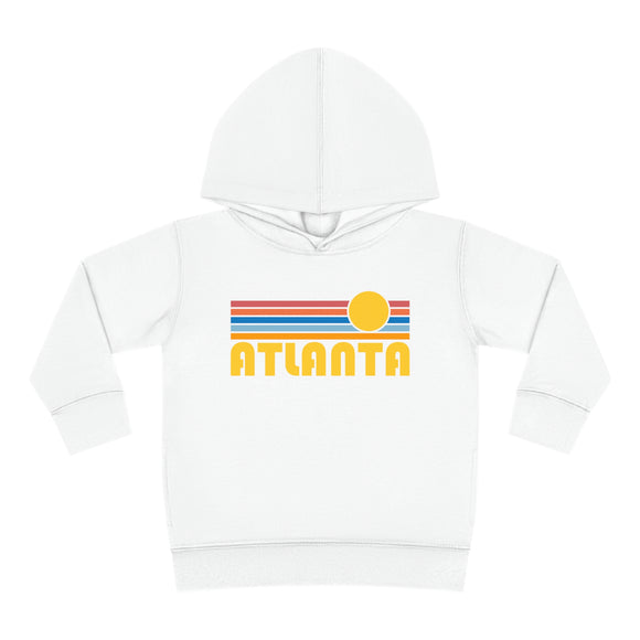 Atlanta, Georgia Toddler Hoodie - Retro Sunrise Unisex Atlanta Toddler Sweatshirt