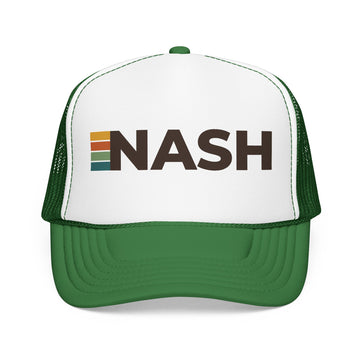 Buy kelly-white-kelly Nashville, Tennessee Trucker Hat - NASH retro cap