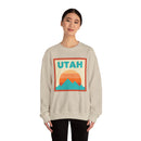 Retro Utah Sweatshirt, Mountain Sun Design, Unisex Crewneck, Gift for Outdoorsy Friends, Vintage Utah Jumper-17