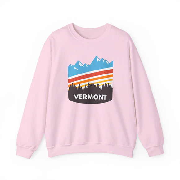Vermont Sweatshirt - Unisex Retro Vermont Crewneck Sweatshirt