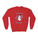 Lake Tahoe, California Youth Crewneck Sweatshirt - Ski Snowman Unisex Kid's Lake Tahoe, California Sweatshirt-4