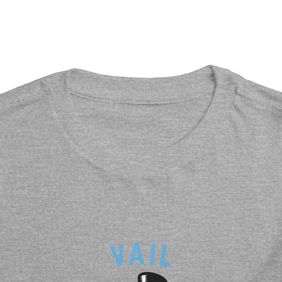 Vail, Colorado Toddler Skiing Snowman Graphic Tee - Kids Vail Shirt