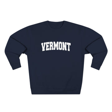Buy navy Premium Vermont Retro Graphic Sweatshirt
