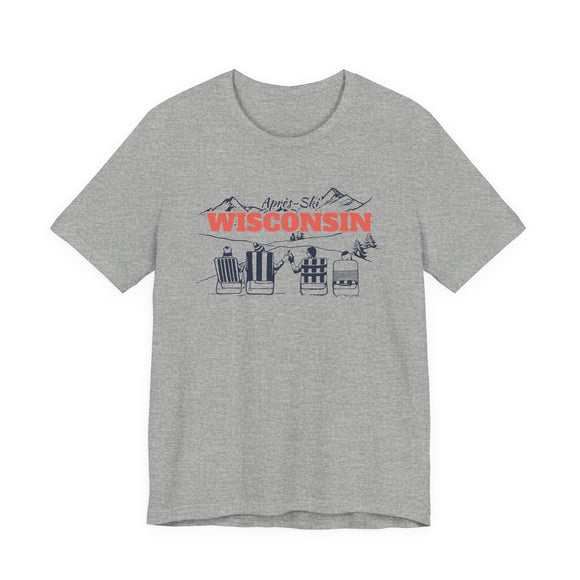 Wisconsin Après-ski T-Shirt - Vintage Mountain Graphic Tee