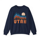 Utah Sweatshirt Retro Mountains, Utah Unisex Graphic Crewneck-5