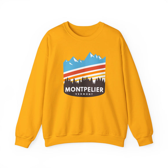 Montpelier, Vermont Sweatshirt - Unisex Retro Crewneck Montpelier Sweatshirt