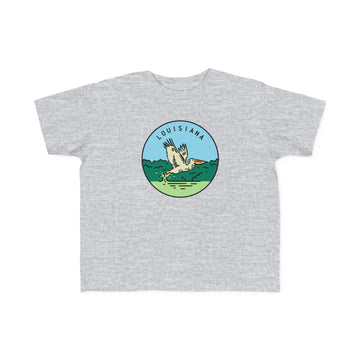 Buy heather Louisiana Toddler T-Shirt - Unisex Toddler Louisiana Shirt