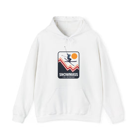 Snowmass, Colorado Hoodie - Unisex Snow Ski Jump Snowmass Hoodie Sweatshirt