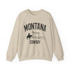 Montana Sweatshirt - Mountain Cowboy Graphic Crewneck