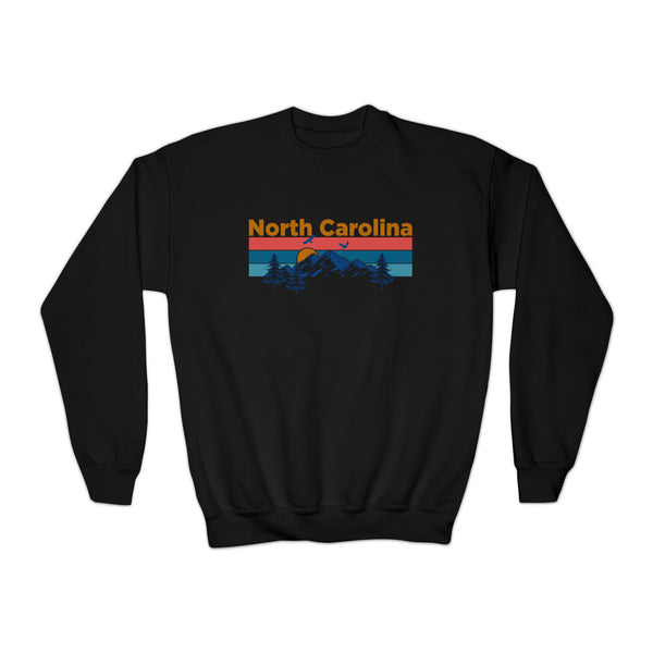 North Carolina Youth Sweatshirt - Unisex Kid's North Carolina Crewneck Sweatshirt