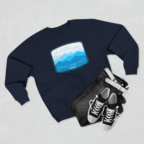 Premium Salt Lake City, Utah Sweatshirt Unisex Crewneck, Premium Sweatshirt, Crewneck Jumper, Ski Resort Apparel