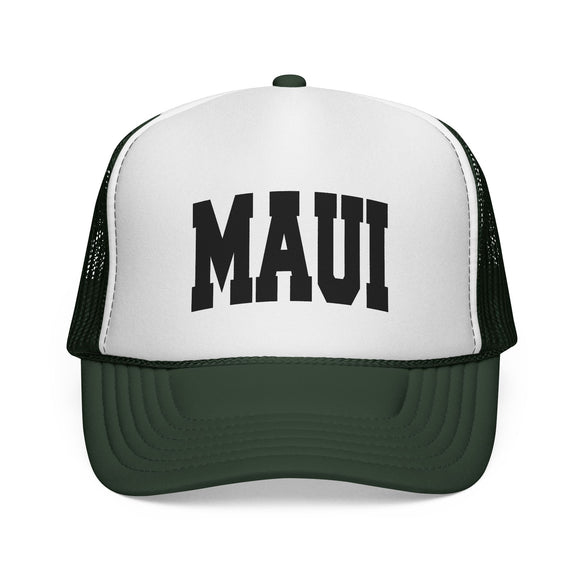 Maui, Hawaii Collegiate Style Trucker Hat