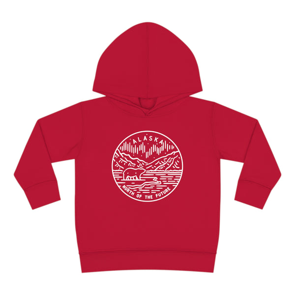 Alaska Toddler Hoodie - State Design Unisex Alaska Toddler Sweatshirt