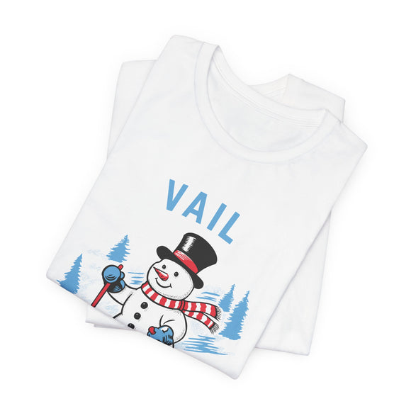 Vail, Colorado T Shirt - Ski Snowman Graphic Tee