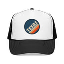 Texas Retro Trucker Hat — Vintage Striped Foam Cap-3
