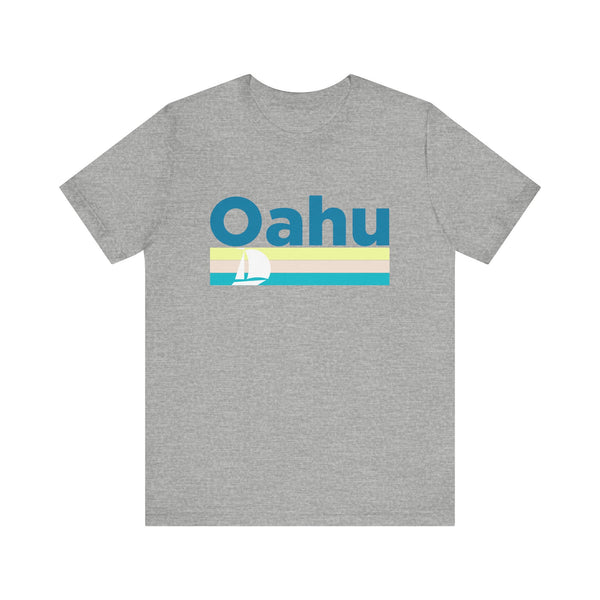 Oahu, Hawaii T Shirt - Sailboat Graphic Tee