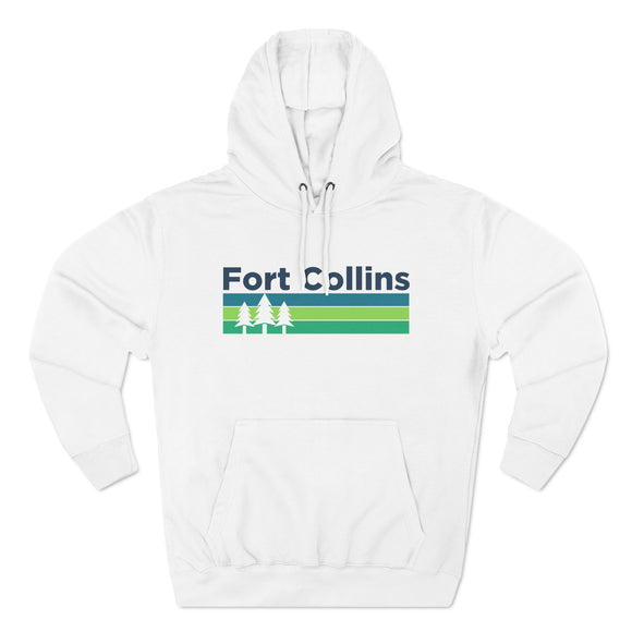 Premium Fort Collins, Colorado Hoodie - Retro Unisex Fort Collins Sweatshirt